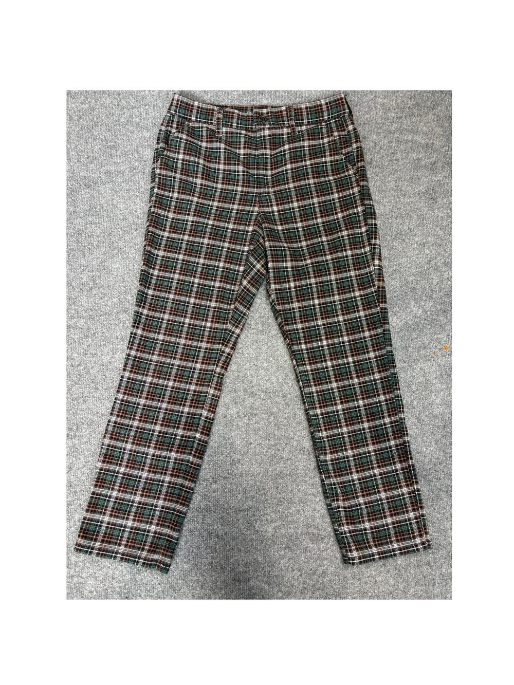 American Eagle Plaid Pants Size 10 Women's Ankle Stretch Slim Workwear